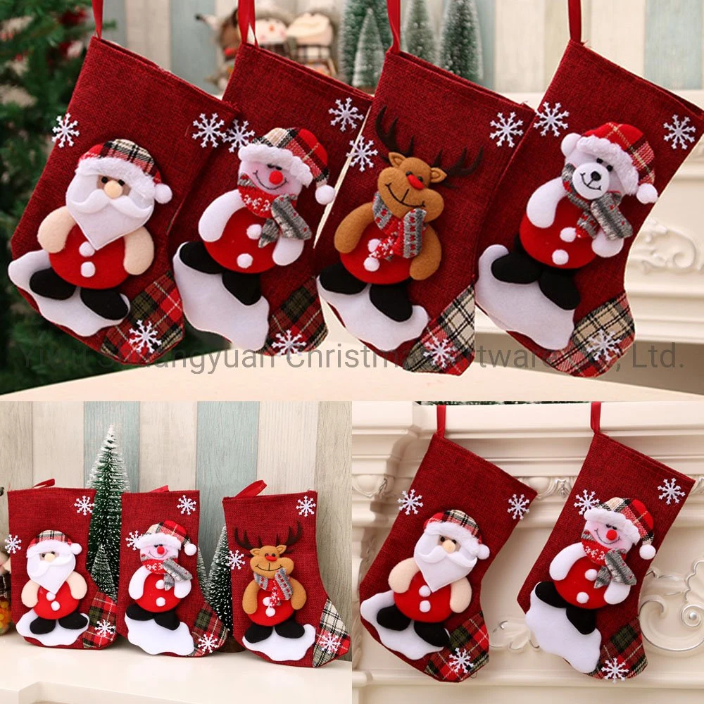 Whole Sale Europe Style Christmas Party Indoor Home Deco Christams Sotcking