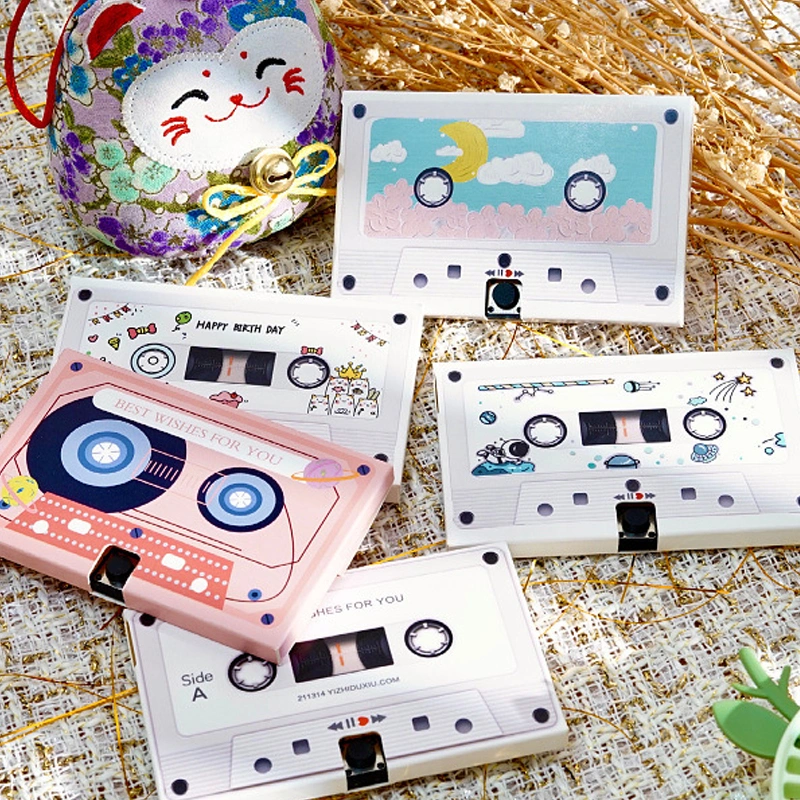 Holiday Greeting Card Thank You Card High Quality Happy Birthday Card Tape Recorder Card